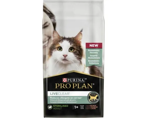 Сухой корм для кошек Purina Pro Plan LiveClear для стерилизованных кошек с лососем 1.4 кг (7613287232700)