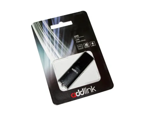 USB флеш накопитель AddLink 64GB U15 Gray USB 2.0 (ad64GBU15G2)