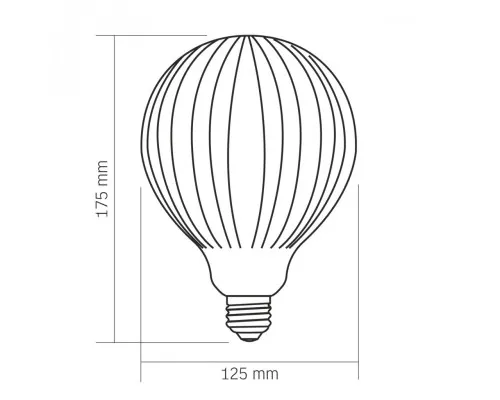 Лампочка Videx Filament 4W E27 3000K Matt opal (VL-DG125175-WZTMO)