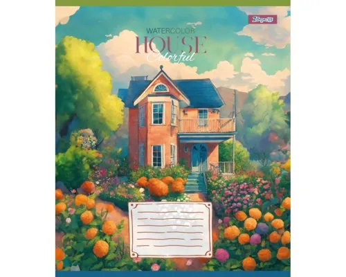 Зошит 1 вересня 1В House colorful 36 аркушів клітинка (767051)