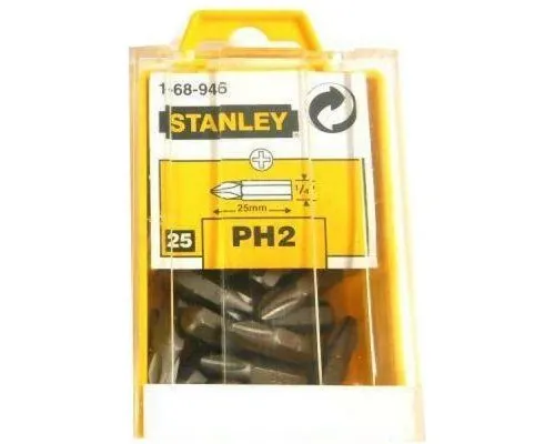 Набір біт Stanley Ph2, 25мм, 25шт. (1-68-946)