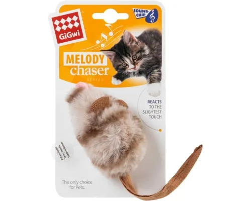 Іграшка для котів GiGwi Melody chaser Мишка з електронним чипом 9 см (75050)