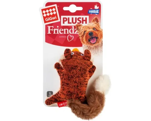 Іграшка для собак GiGwi Plush Лисиця з пищалкою 9 см (75043)