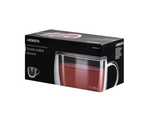 Набір чашок Ardesto 300 мл H 9,2 см 2 шт (AR2630GHN)