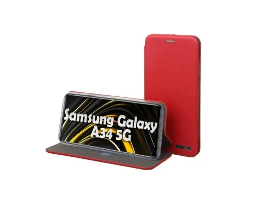 Чохол до мобільного телефона BeCover Exclusive Samsung Galaxy A34 5G SM-A346 Burgundy Red (709031)