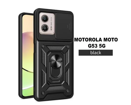 Чохол до мобільного телефона BeCover Military Motorola Moto G53 5G Black (709984)