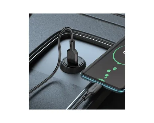 Зарядний пристрій BOROFONE BZ18 single port QC3.0 car charger USB Black (BZ18B)
