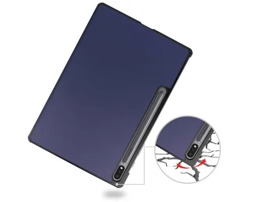 Чохол до планшета BeCover Smart Case Samsung Tab S9 Plus (SM-X810/SM-X816)/S9 FE Plus (SM-X610/SM-X616) 12.4 Deep Blue (710322)