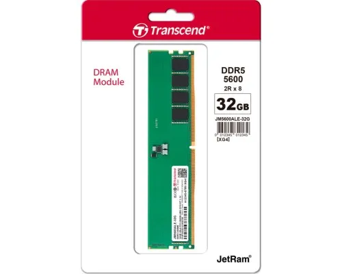 Модуль памяті для компютера DDR5 32GB 5600 MHz JetRam Transcend (JM5600ALE-32G)