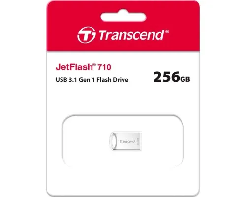 USB флеш накопичувач Transcend 256GB JetFlash 710 Silver USB 3.1 (TS256GJF710S)