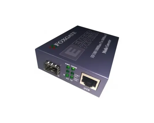 Медіаконвертер FoxGate 10/100/1000Base-T RJ45 to 1000Base-SX/LX SFP slot (EC-SFP1000-FE/GE)