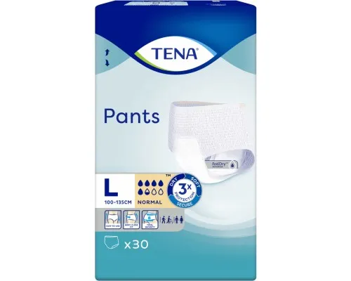Подгузники для взрослых Tena трусики Pants Normal Large 30 шт (7322541150895)