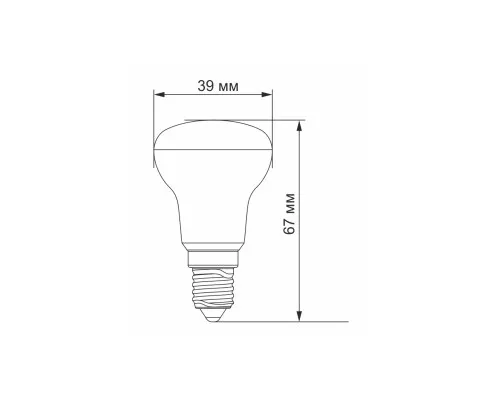 Лампочка TITANUM LED R39e 4W E14 3000K (VL-R39e-04143)