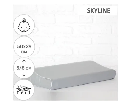 Подушка MirSon ортопедична 6114 Delicate satin Skyline Kiddy Boy 50х29х5/8 (2200003262681)