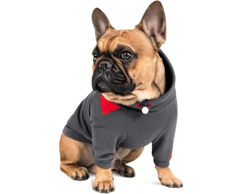 Худі для тварин Pet Fashion Snoodie M сіре (4823082423361)