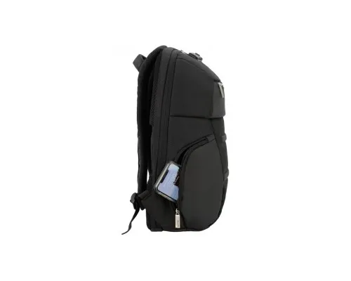 Рюкзак шкільний Optima 18.5 USB Anti-Theft унісекс 0.7 кг 16-25 л Чорний (O96917-01)