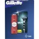 Набор косметики Gillette Станок для бритья Mach3 + 2 сменных лезвия + Гель для душа Old Spice 3-в-1 Whitewater 250 мл (8700216221047)
