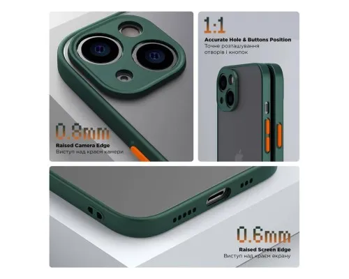 Чохол до мобільного телефона Armorstandart Frosted Matte Tecno Spark Go 2023 (BF7) Dark Green (ARM72397))