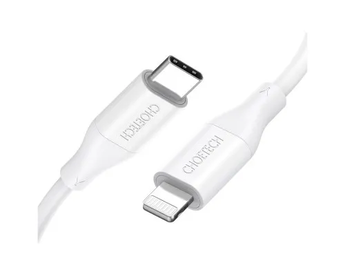 Дата кабель USB-С to Lightning 1.0m USB2.0 30W MFI Choetech (IP0040-WH)