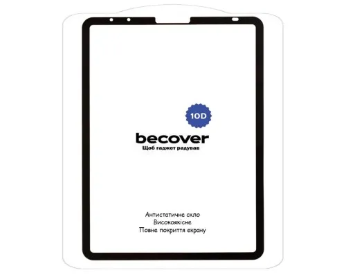Скло захисне BeCover 10D Apple iPad Air 10.9 2020/2022 Black (710575)