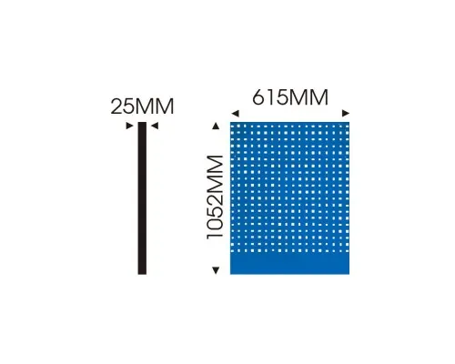 Полиця для інструменту KING TONY панель перфорована 1075 x 798 x 24 мм блакитна (87D11-16A-B)