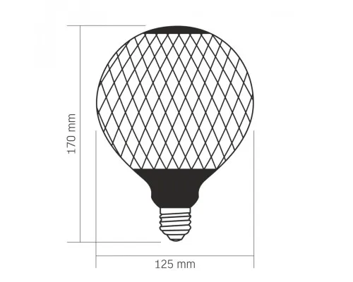 Лампочка Videx Filament 6W E27 1800K Black Magician net (VL-DG125BP)