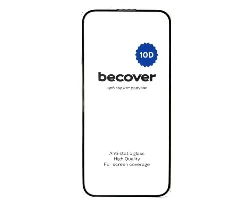 Скло захисне BeCover Apple iPhone 16 Plus 10D Black (712322)