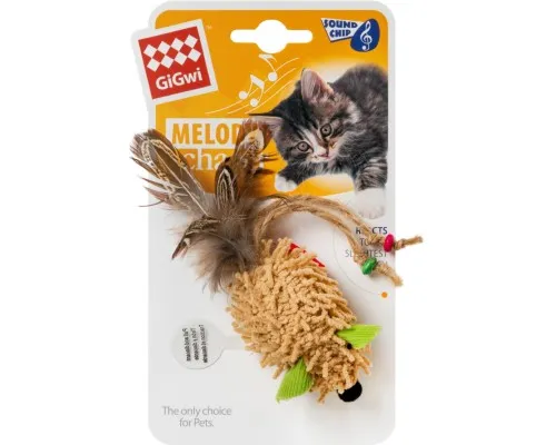 Игрушка для кошек GiGwi Melody chaser Мышь с электронным чипом 7 см (75030)