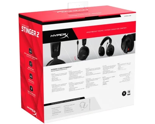 Наушники HyperX Cloud Stinger 2 Wired Black (519T1AA)