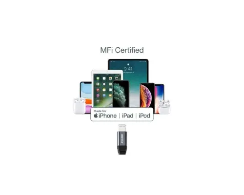 Дата кабель USB-C to Lightning 1.2m MFI Choetech (IP0039-BK)