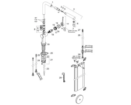 Смеситель Hansgrohe Talis M54 (72809670)