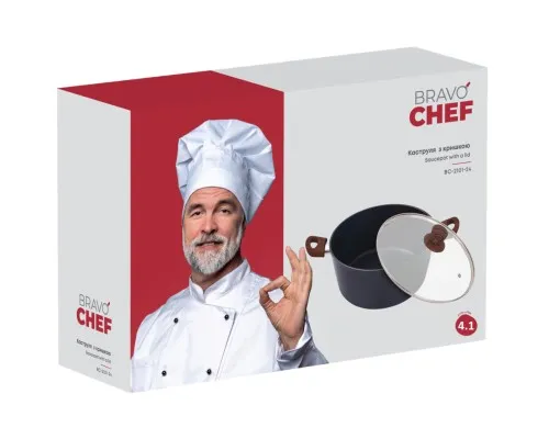 Кастрюля Bravo Chef Класична 4.1 л (BC-2101-24)