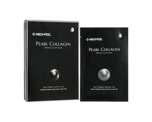 Маска для лица Medi-Peel Pearl Collagen Firming Glow Mask 25 мл 10 шт. (8809409345376)