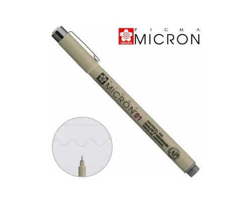 Лайнер Sakura Pigma Micron (0.1) 0,25 мм Серый (084511333666)