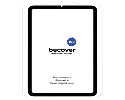 Стекло защитное BeCover 10D Apple iPad Mini 6 2021 Black (710573)