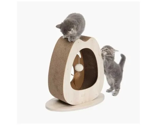 Дряпка (кігтеточка) для котів Catit Pixi з іграшкою широка 45x23.5x44 см (22517425138)