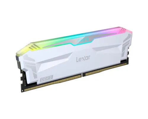 Модуль пам'яті для комп'ютера DDR5 32GB (2x(16GB) 6400 MHz Ares RGB White Lexar (LD5EU016G-R6400GDWA)