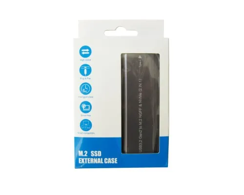 Карман внешний Dynamode M.2 SSD NVMe/SATA combo USB3.1 GEN2 USB-C (DM-CAD-SSD05)