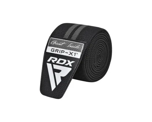 Бинт для спорту RDX на коліна KR11 GYM Knee Wrap Black/Grey (WAH-KR11BG)
