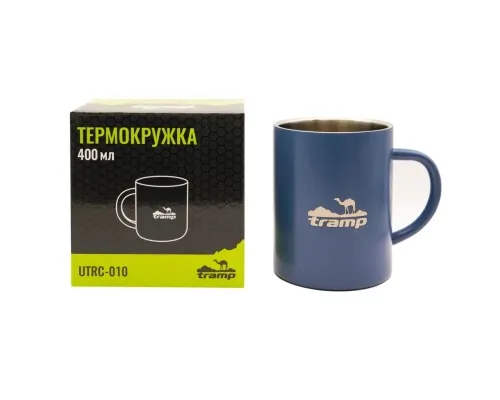 Чашка туристическая Tramp 400 мл Blue (UTRC-010-blue)