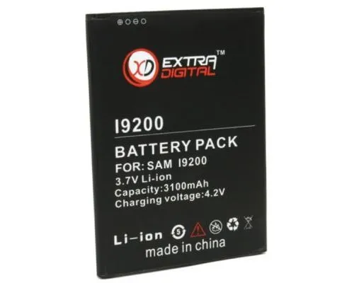 Акумуляторна батарея Extradigital Samsung GT-i9200 Galaxy Mega (3100 mAh) (BMS1149)
