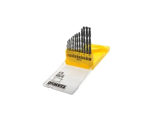 Набір свердл DeWALT HSS-R по металлу, 13шт, d=1,5-6,5мм. (DT5912)