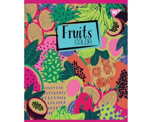 Тетрадь Yes А5 Fruits Color Крафт 24 листов клетка 5 дизайнов (765107)