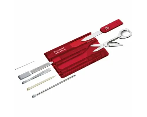 Ніж Victorinox SwissCard Transparent Red (0.7100.T)