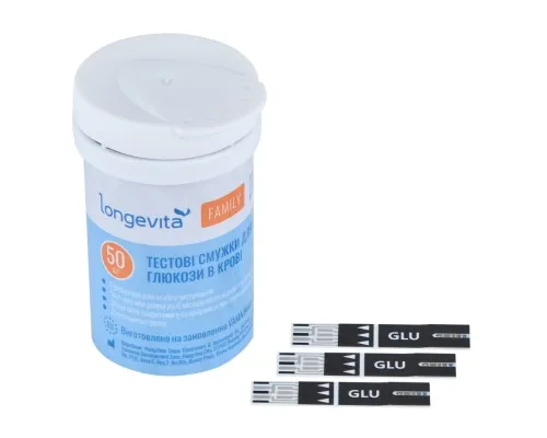 Тест-полоски для глюкометра Longevita Family 50 шт. (6806077)