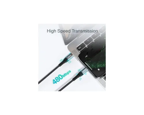 Дата кабель USB-C to Lightning 2.0m MFI Choetech (IP0041-BK)