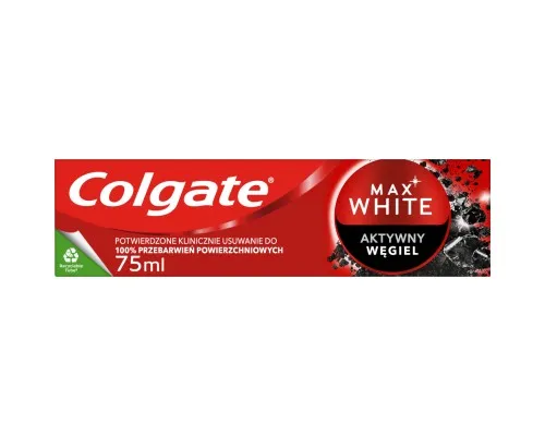 Зубная паста Colgate Max White Charcoal Optic White Отбеливающая с углем 75 мл (8718951250017)