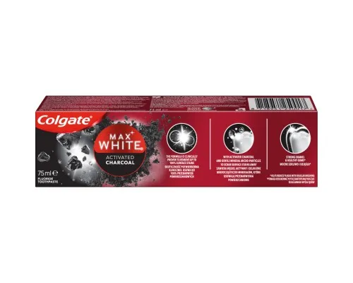 Зубная паста Colgate Max White Charcoal Optic White Отбеливающая с углем 75 мл (8718951250017)