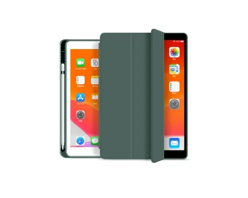 Чехол для планшета BeCover Tri Fold Soft TPU mount Apple Pencil Apple iPad 10.2 2019/2020/2021 Dark Green (706743)