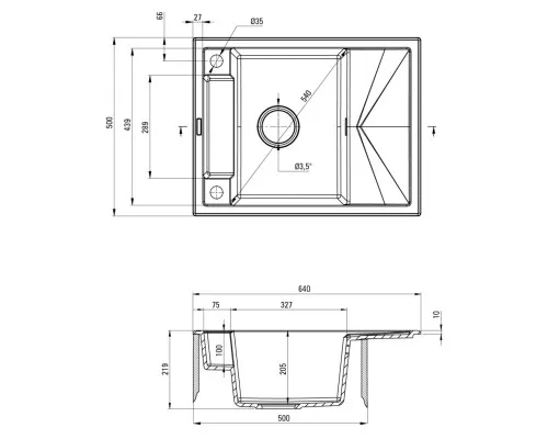 Мийка кухонна Deante Magnetic (ZRM T11A)